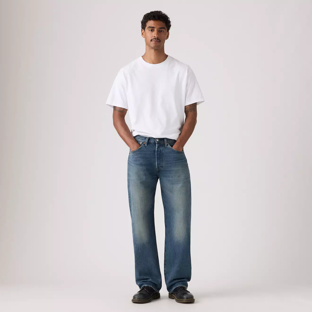 levi's® 501® 寬鬆牛仔褲 | 男裝 0057U00073232 Medium Wash – Levi's 香港