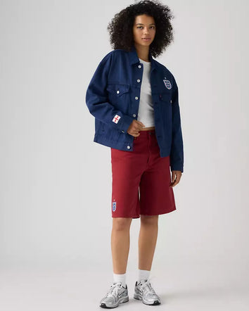 levi’s® england football 478™ 寬鬆短褲 - 紅色 006GV000332- Blue  – Levi's 香港