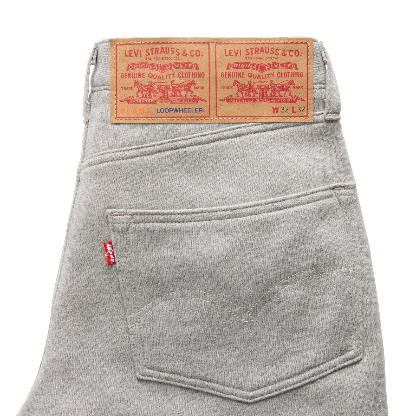 levi's® x beams x loopwheeler men's super wide pants 007SU00003032 Grey – Levi's Hong Kong