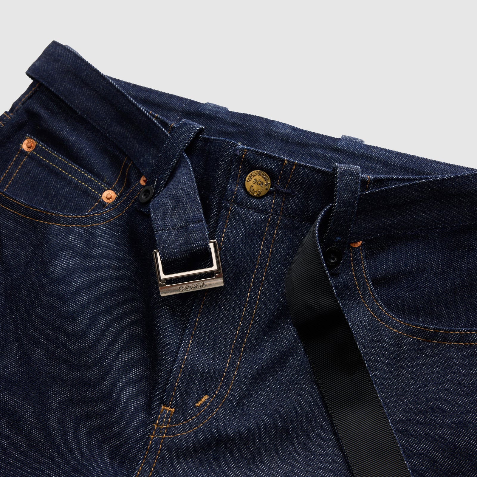 levi’s® x sacai belted wide pants 008BK000127- Dark Indigo – Levi's Hong Kong