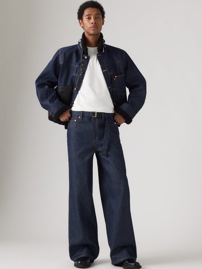 levi’s® x sacai belted wide pants 008BK000127- Dark Indigo  – Levi's Hong Kong