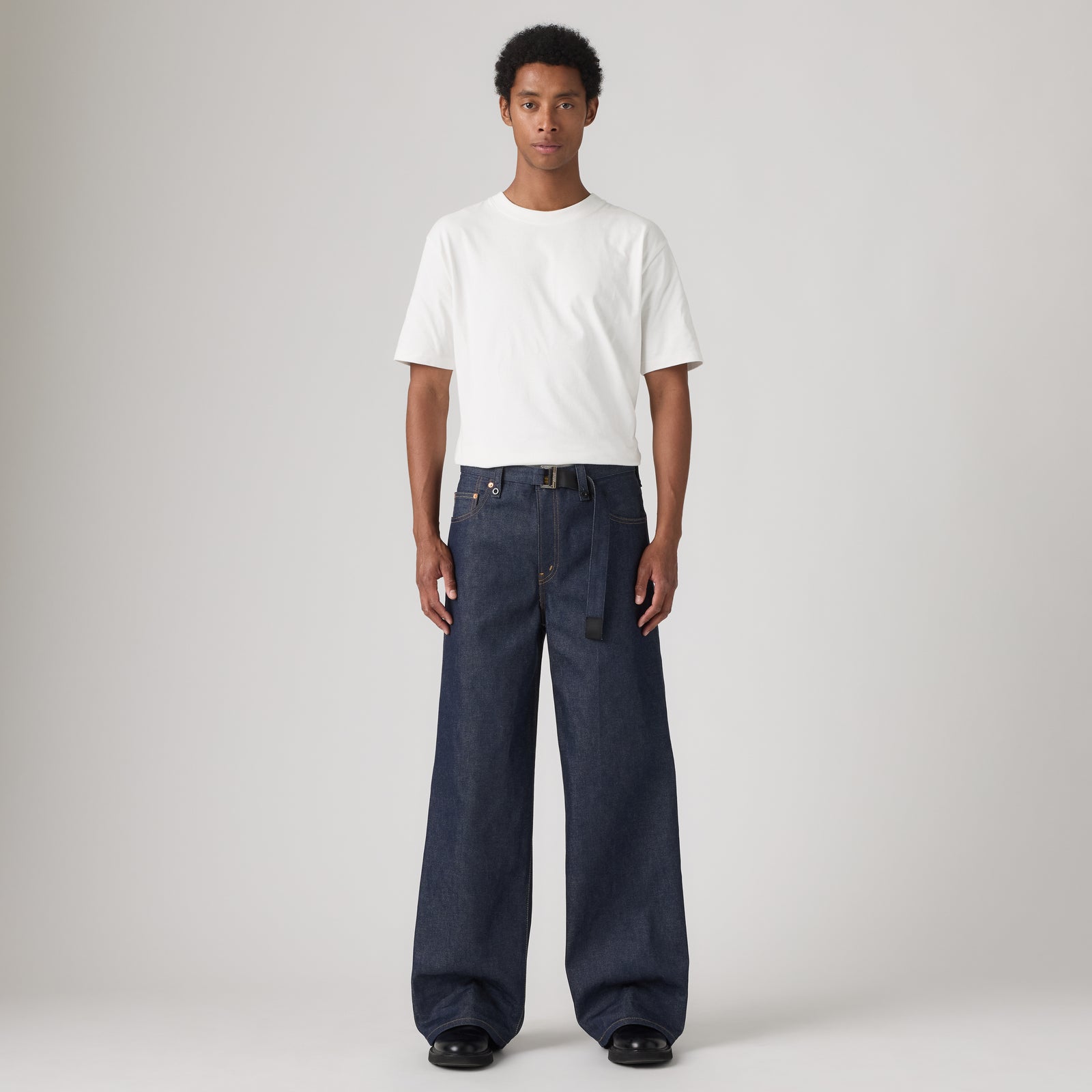 levi’s® x sacai belted wide pants 008BK000127- Dark Indigo – Levi's Hong Kong