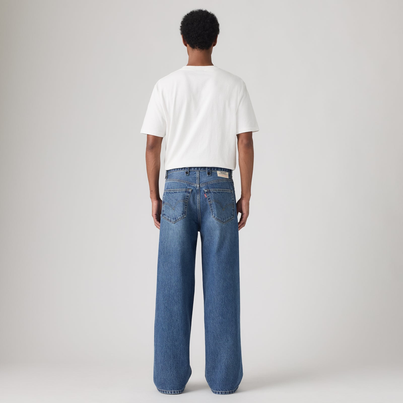 levi’s® x sacai belted wide pants 008BK000227- Medium Indigo – Levi's Hong Kong