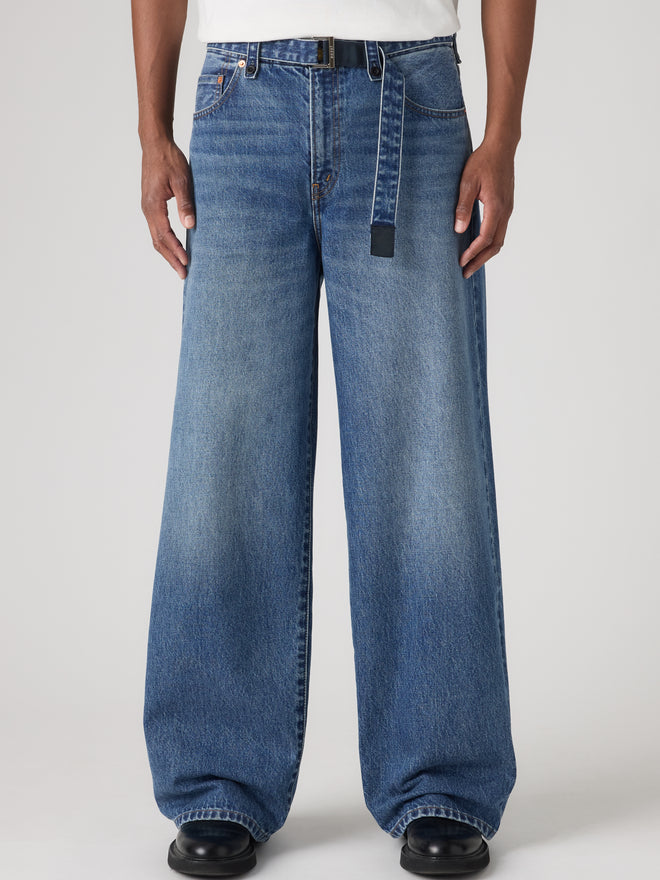 levi’s® x sacai belted wide pants 008BK000228- Medium Indigo  – Levi's Hong Kong