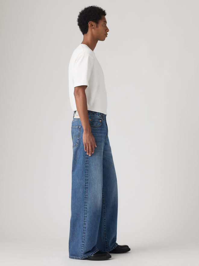 levi’s® x sacai belted wide pants 008BK000228- Medium Indigo  – Levi's Hong Kong
