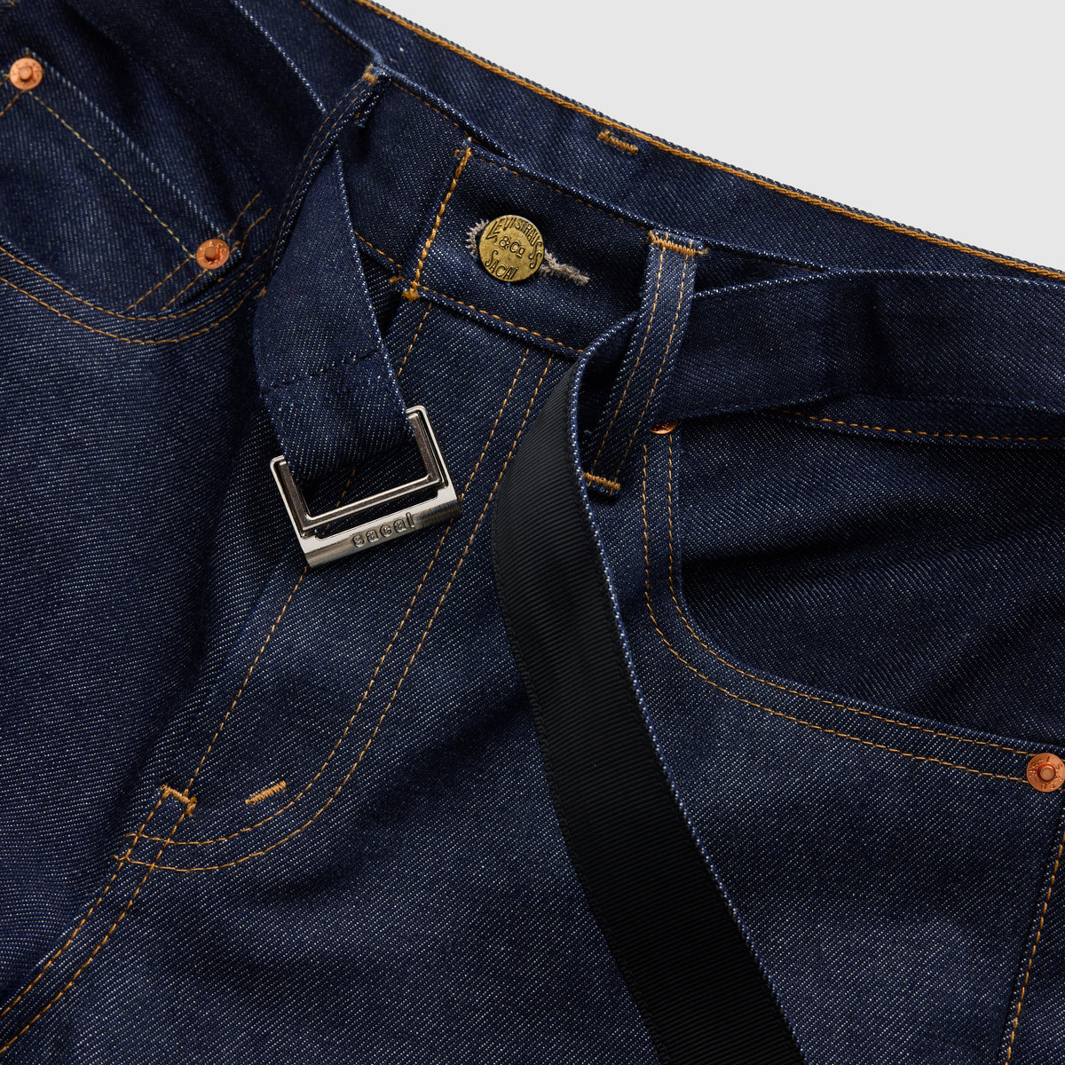 Levi’s® x sacai Belted Flare 牛仔褲
