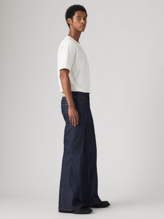 levi’s® x sacai belted flare pants 008LN000127- Dark Indigo  – Levi's Hong Kong
