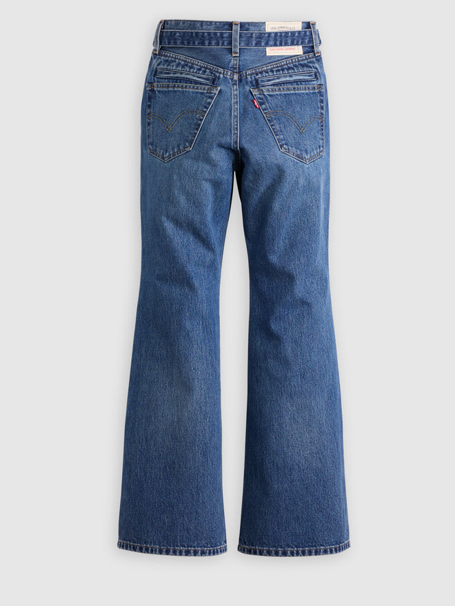 levi’s® x sacai belted flare pants 008LN000227- Medium Indigo  – Levi's Hong Kong