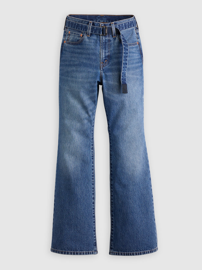 levi’s® x sacai belted flare pants 008LN000227- Medium Indigo  – Levi's Hong Kong