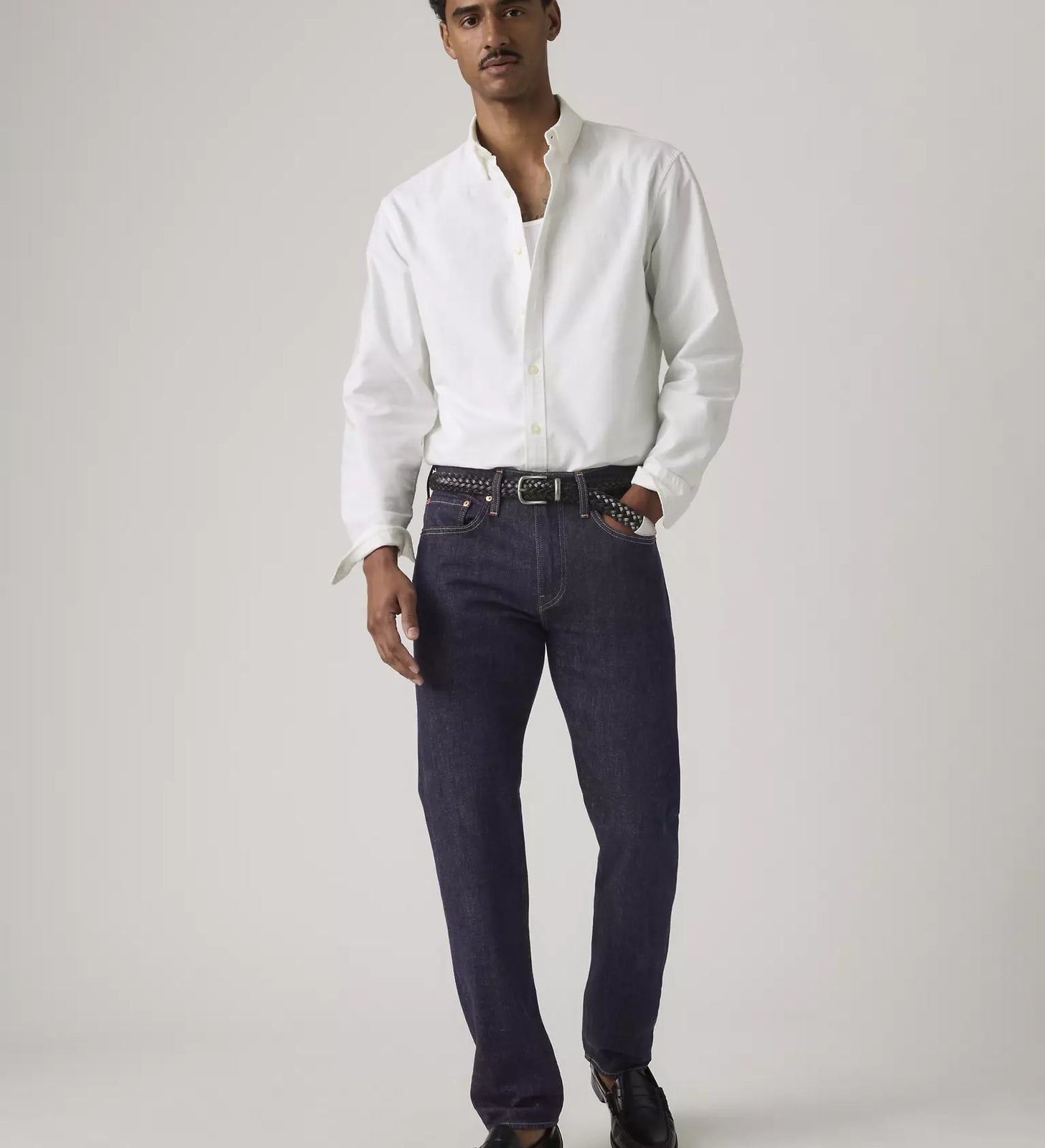 levi's® 502™ taper 錐形牛仔褲 | 男裝   2950718002832 Dark Indigo – Levi's 香港