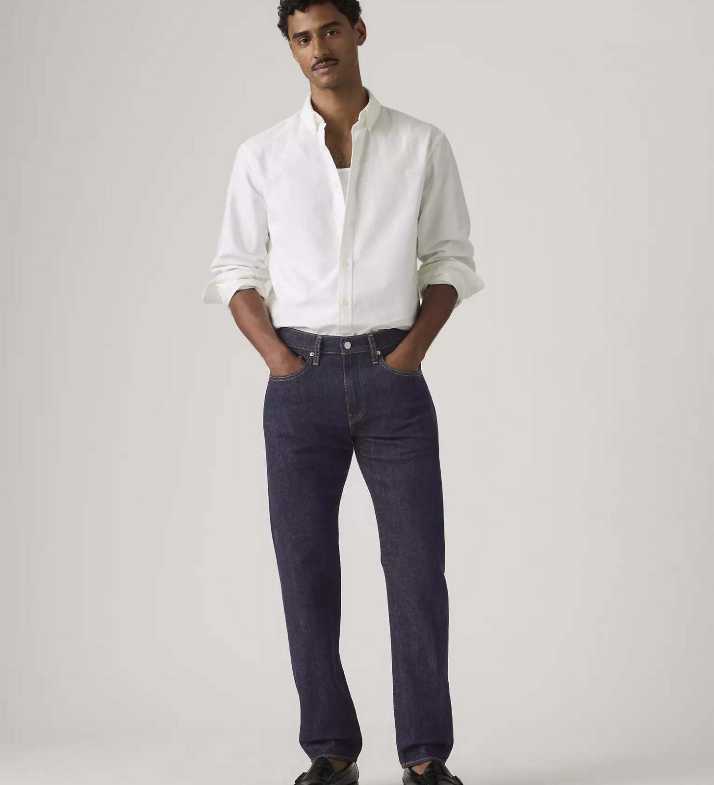 levi's® 502™ taper 錐形牛仔褲 | 男裝   2950718002832 Dark Indigo – Levi's 香港