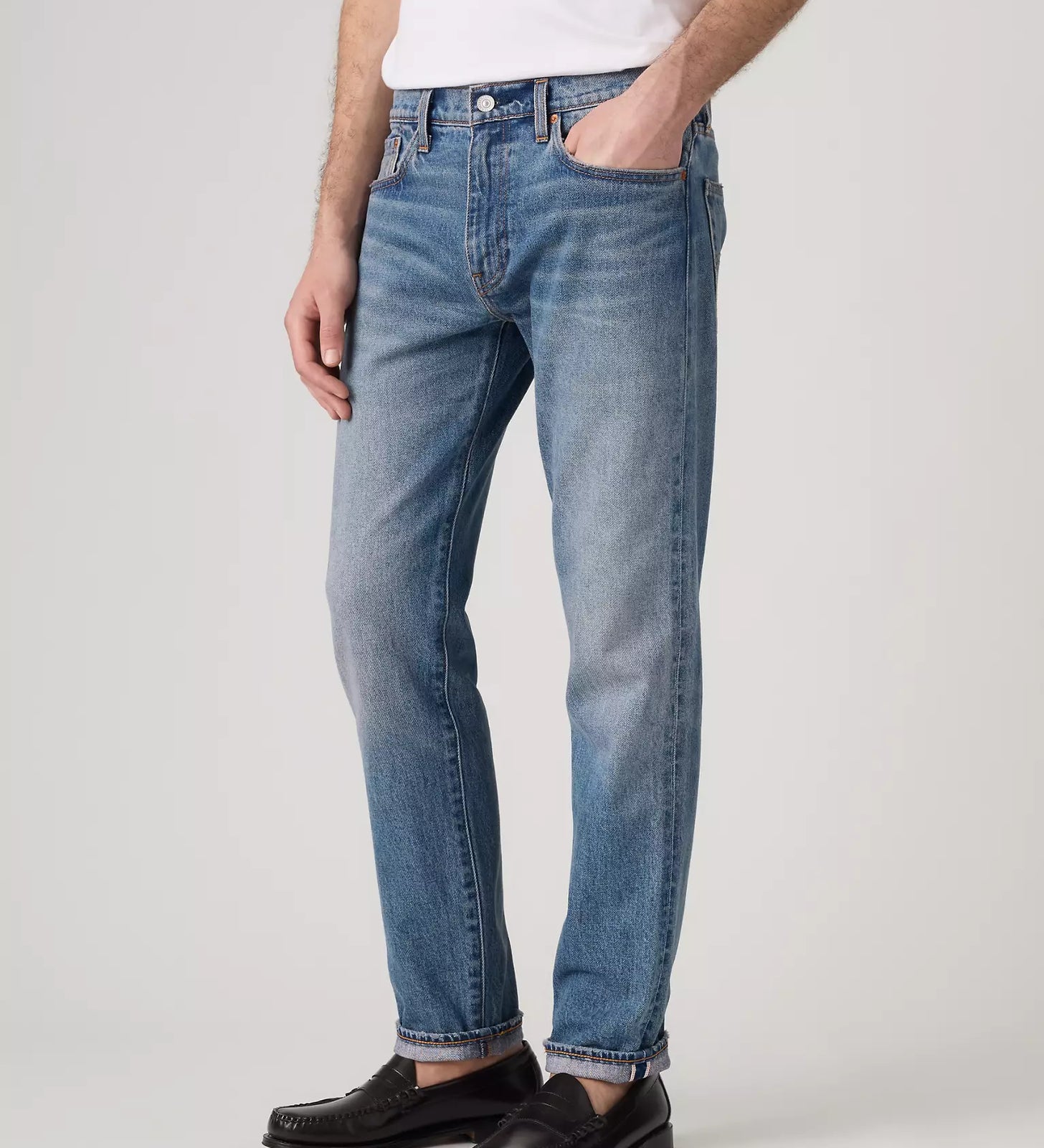 levi's® 502™ taper 錐形牛仔褲 | 男裝   2950718882832 Medium Indigo – Levi's 香港