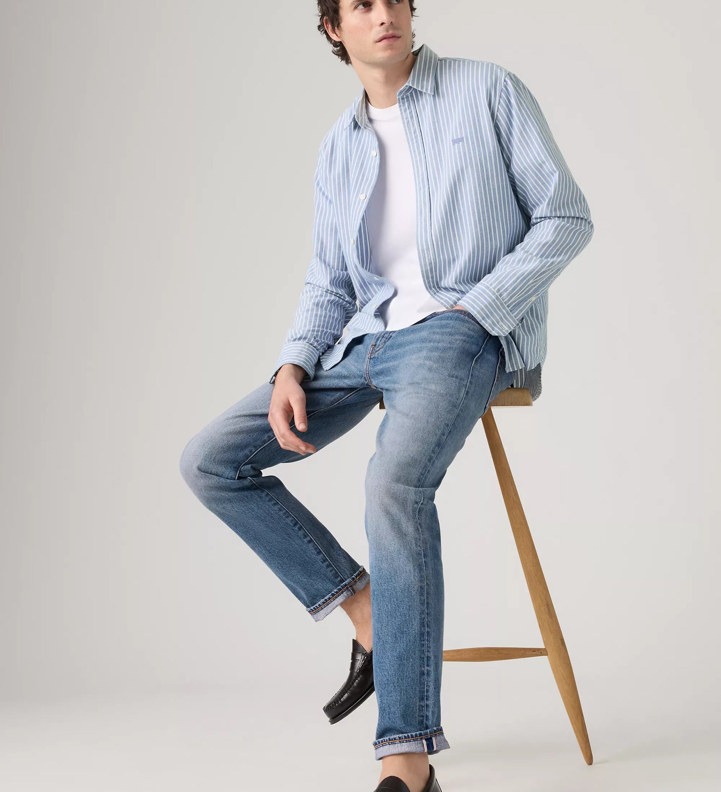 levi's® 502™ taper 錐形牛仔褲 | 男裝   2950718882832 Medium Indigo – Levi's 香港