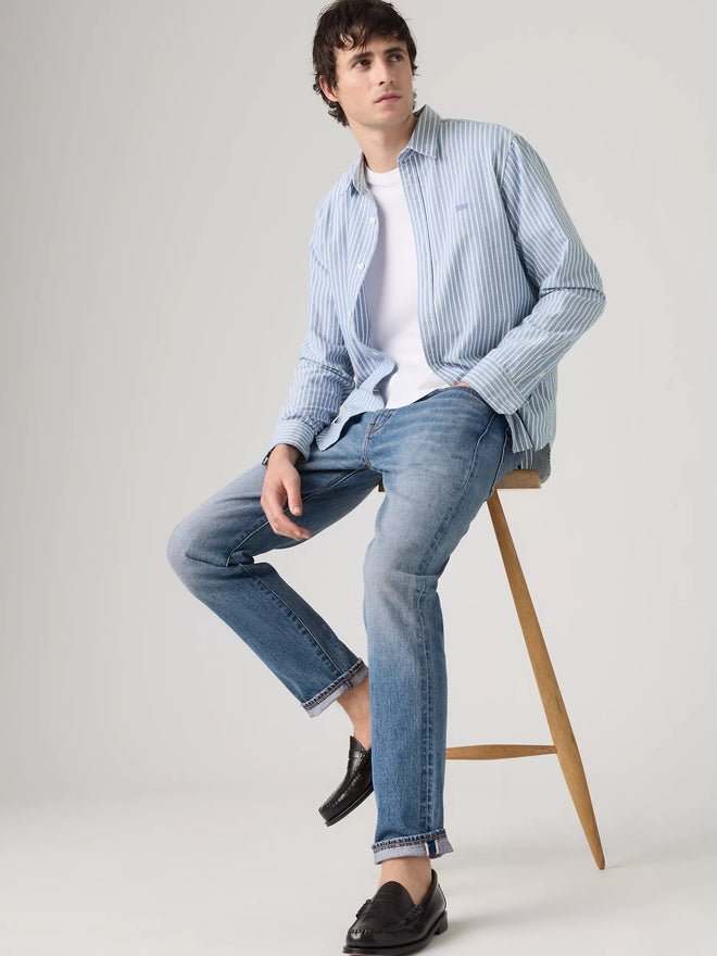 levi's® 502™ taper 錐形牛仔褲 | 男裝   2950718882832 Medium Indigo  – Levi's 香港