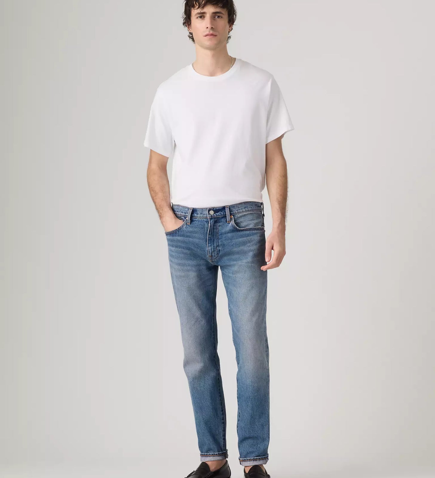 levi's® 502™ taper 錐形牛仔褲 | 男裝   2950718882832 Medium Indigo – Levi's 香港
