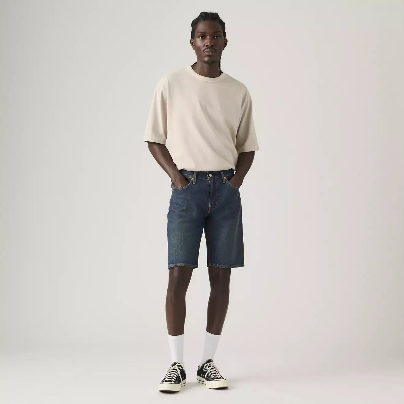 levi's® 405 standard 標準短褲 | 男裝   3986402112812 Dark Indigo – Levi's 香港
