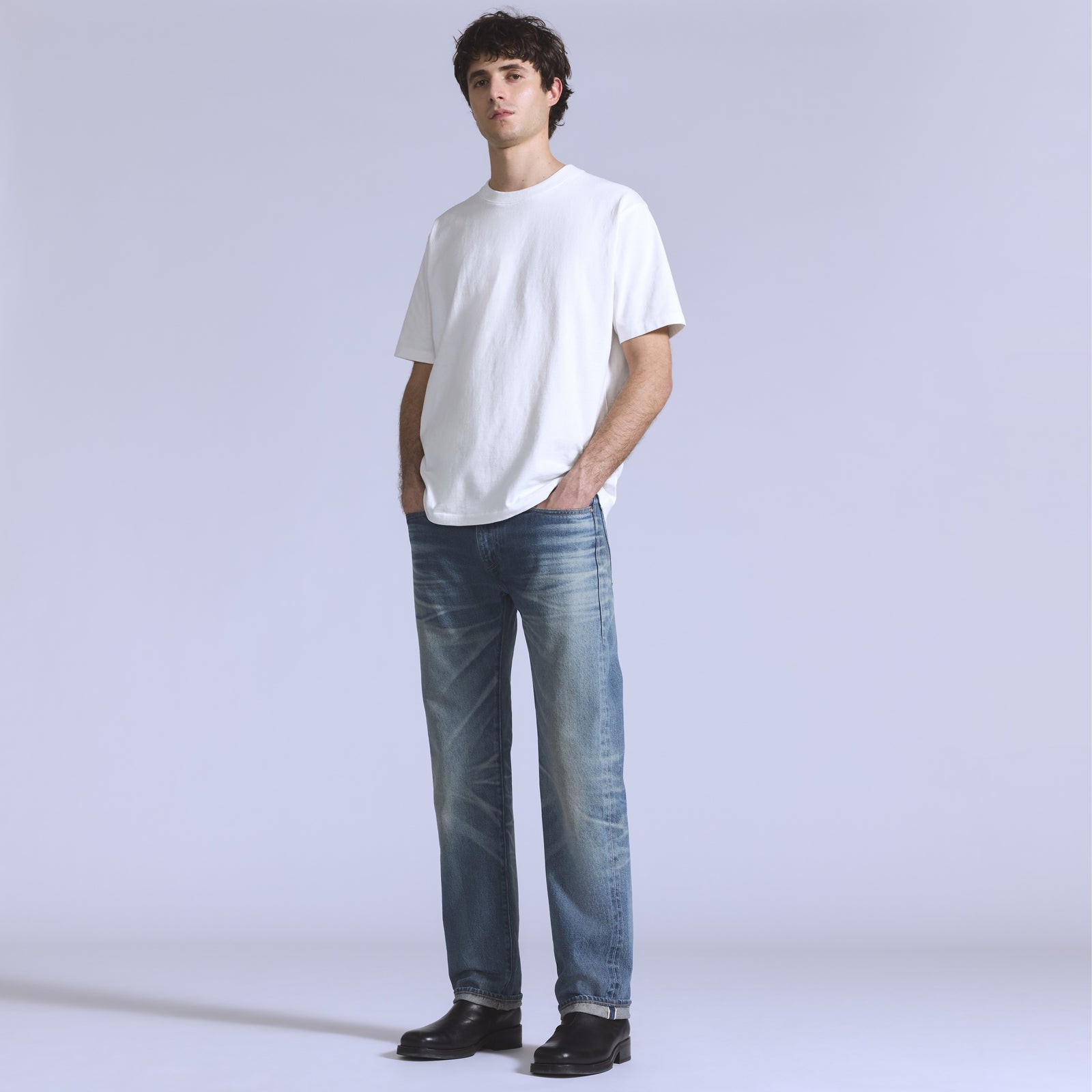 levi’s® blue tab™ 男裝 505™ 標準牛仔褲 A587800092832 Medium Indigo – Levi's 香港