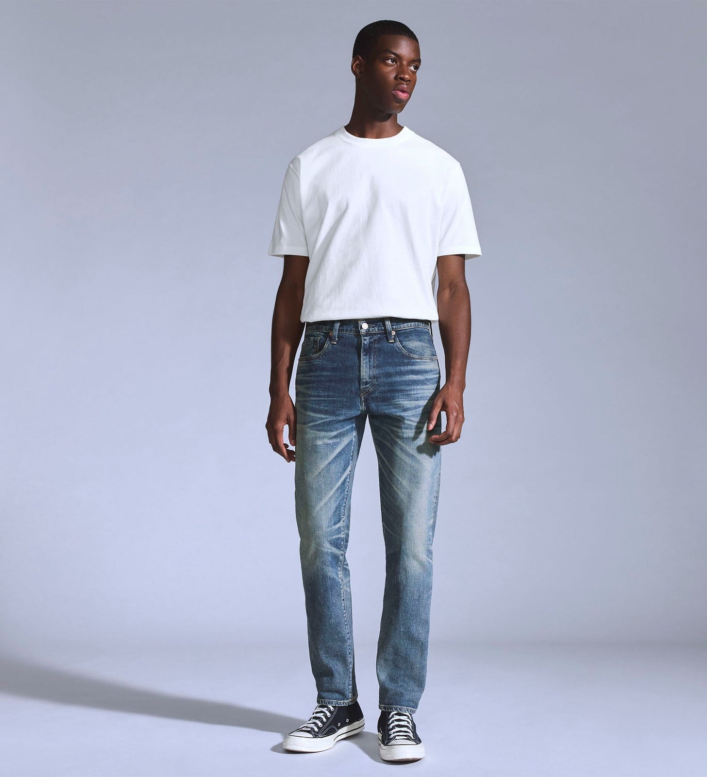 levi's® blue tab  502™ 標準窄腳剪裁牛仔褲 |男裝 A588100082832 Med Indigo - Worn In – Levi's 香港