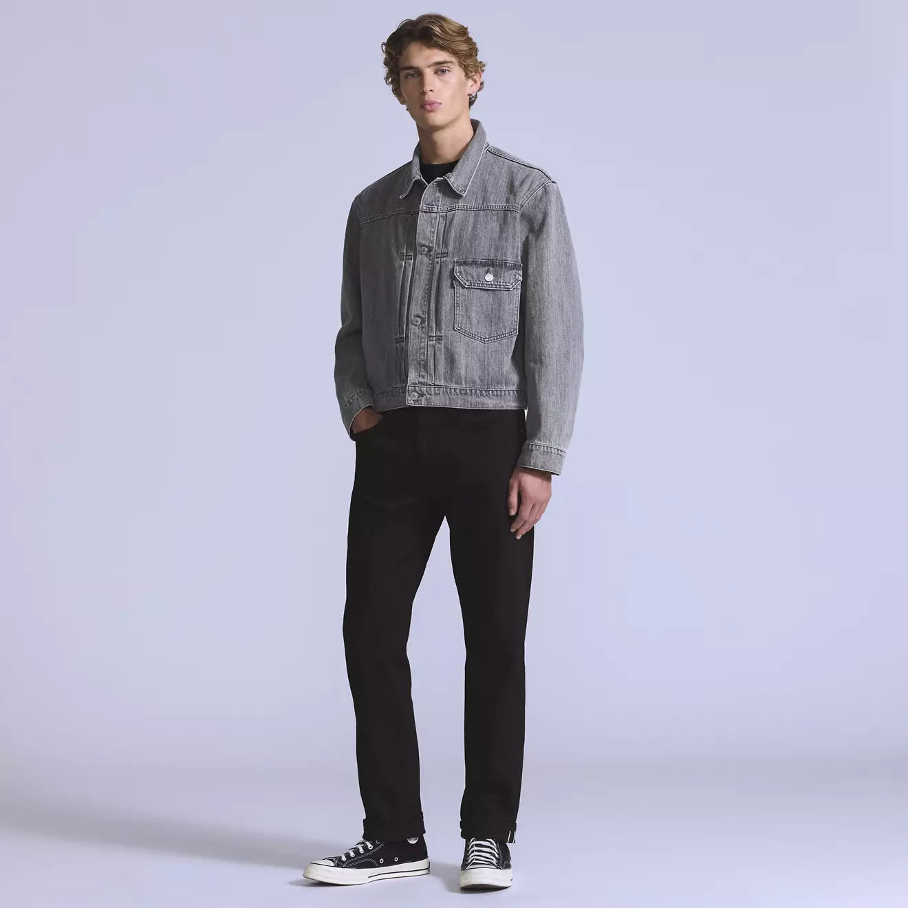 levi's® blue tab™ 502™ 修身窄腳牛仔褲 | 男裝 A588100142832 Black – Levi's 香港
