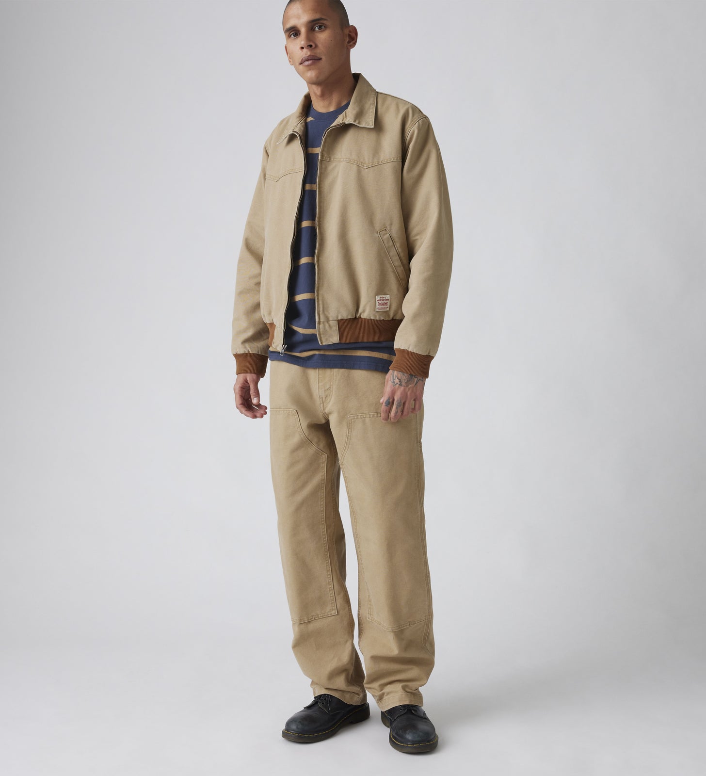 levi's® men's 568™ loose straight double-knee carpenter A736700103232 Tiger's Eye Non-Stretch Canvas – Levi's Hong Kong