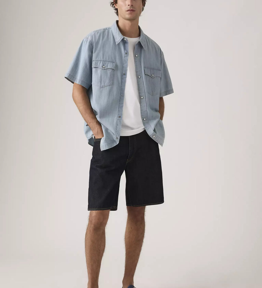 levi's® 468 寬鬆短褲 | 男裝   A8461003828- Dark Indigo – Levi's 香港