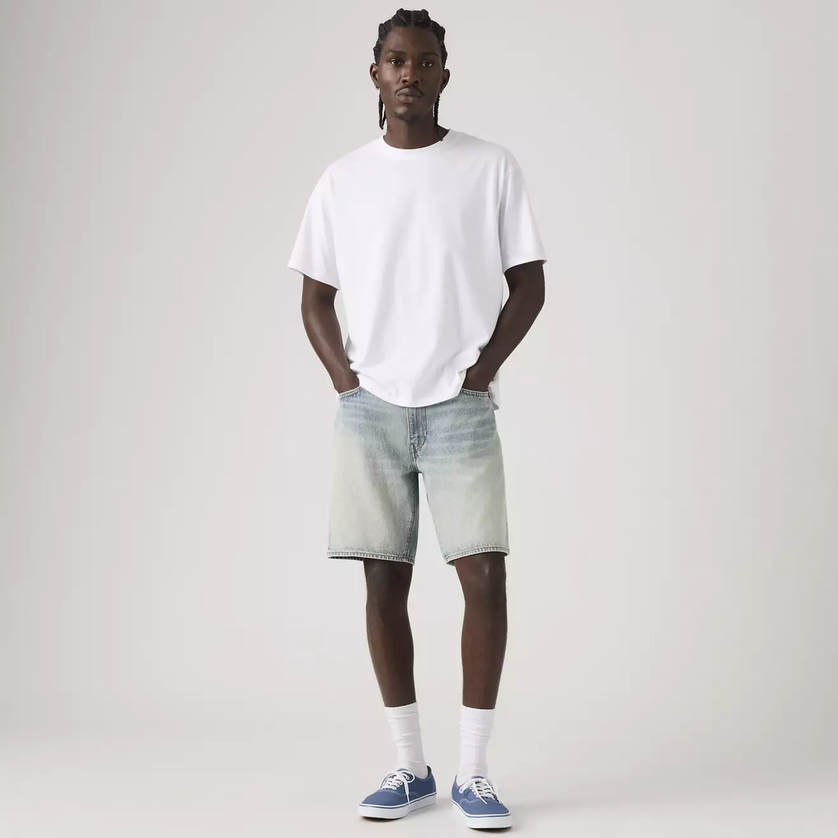 Levi's® 468 寬鬆短褲 | 男裝 - Light Indigo | Levi's HK | Levi’s® 香港官方服裝網店