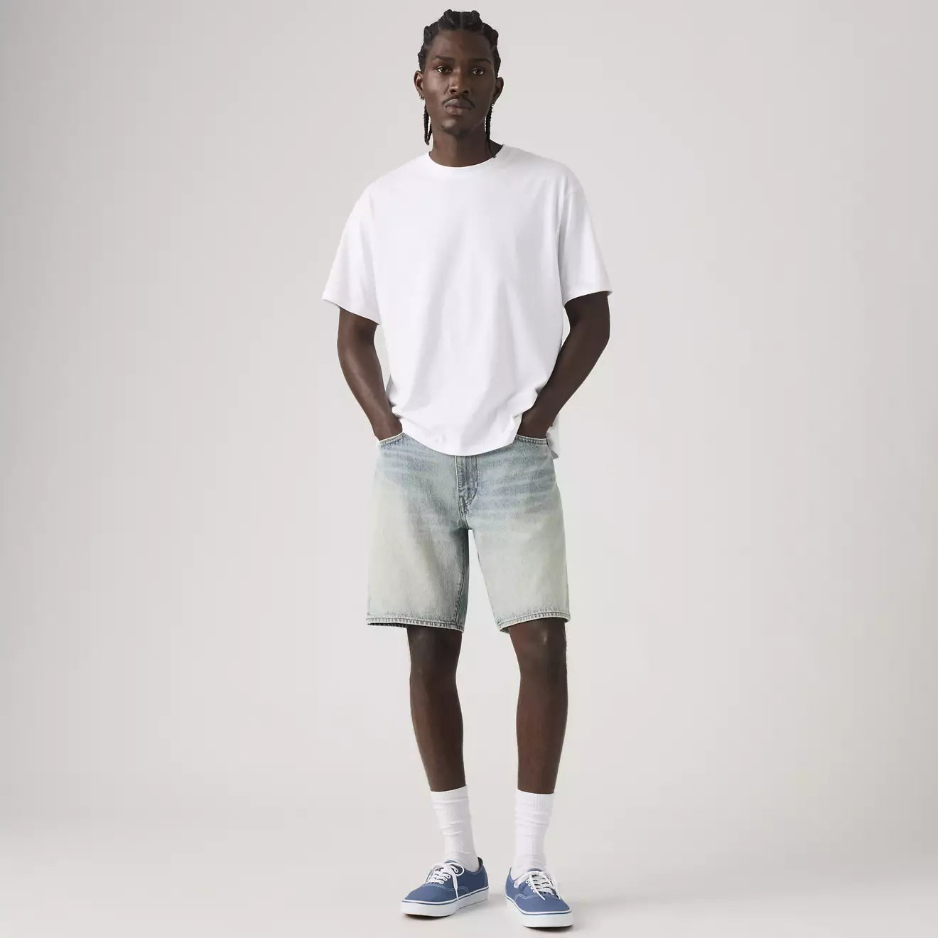 levi's® men's 468 loose shorts A8461003928- Light Indigo – Levi's Hong Kong
