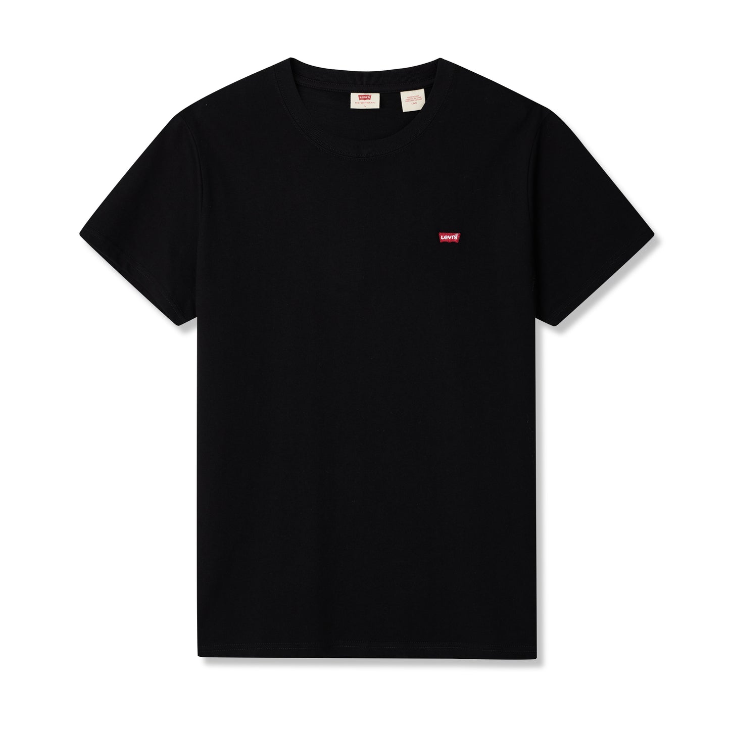 MENS S EMB BATWING TEE L WHITE