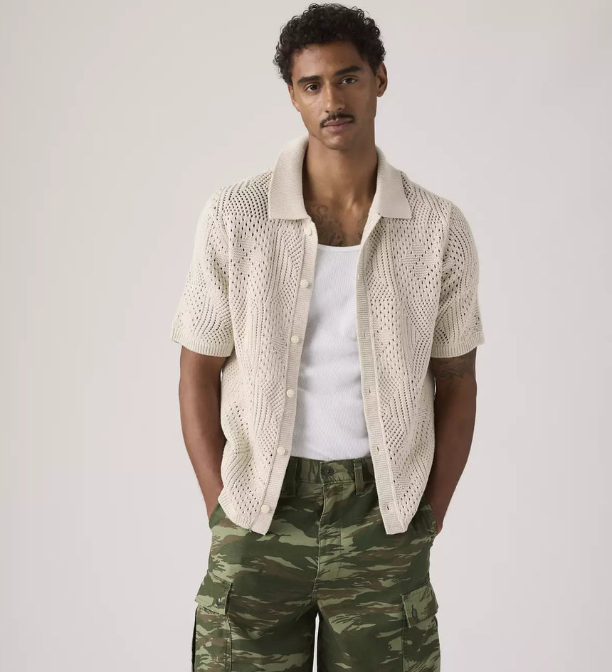 levi's® men's sweater camp shirt 0013G0006XS- Neutral – Levi's Hong Kong