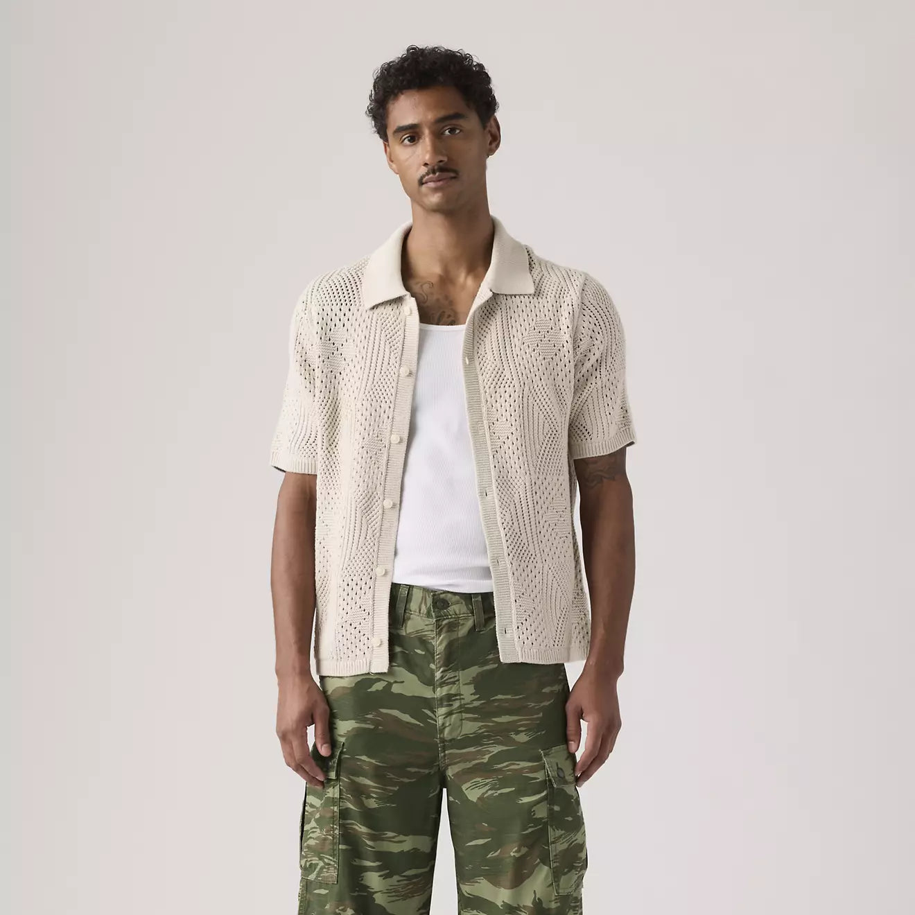 levi's® sweater camp 恤衫 | 男裝 0013G0006XS- Neutral – Levi's 香港