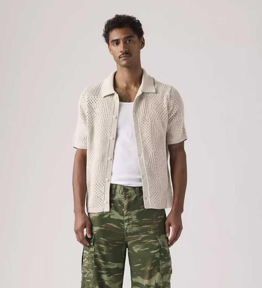 levi's® men's sweater camp shirt 0013G0006XS- Neutral – Levi's Hong Kong