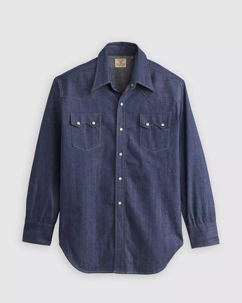 levi's® vintage clothing 1955 shorthorn sawtooth 鋸齒襯衫 | 男裝   001L70002L- Dark Indigo  – Levi's 香港