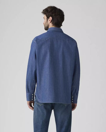 levi's® vintage clothing 1955 shorthorn sawtooth 鋸齒襯衫 | 男裝   001L70002L- Dark Indigo  – Levi's 香港
