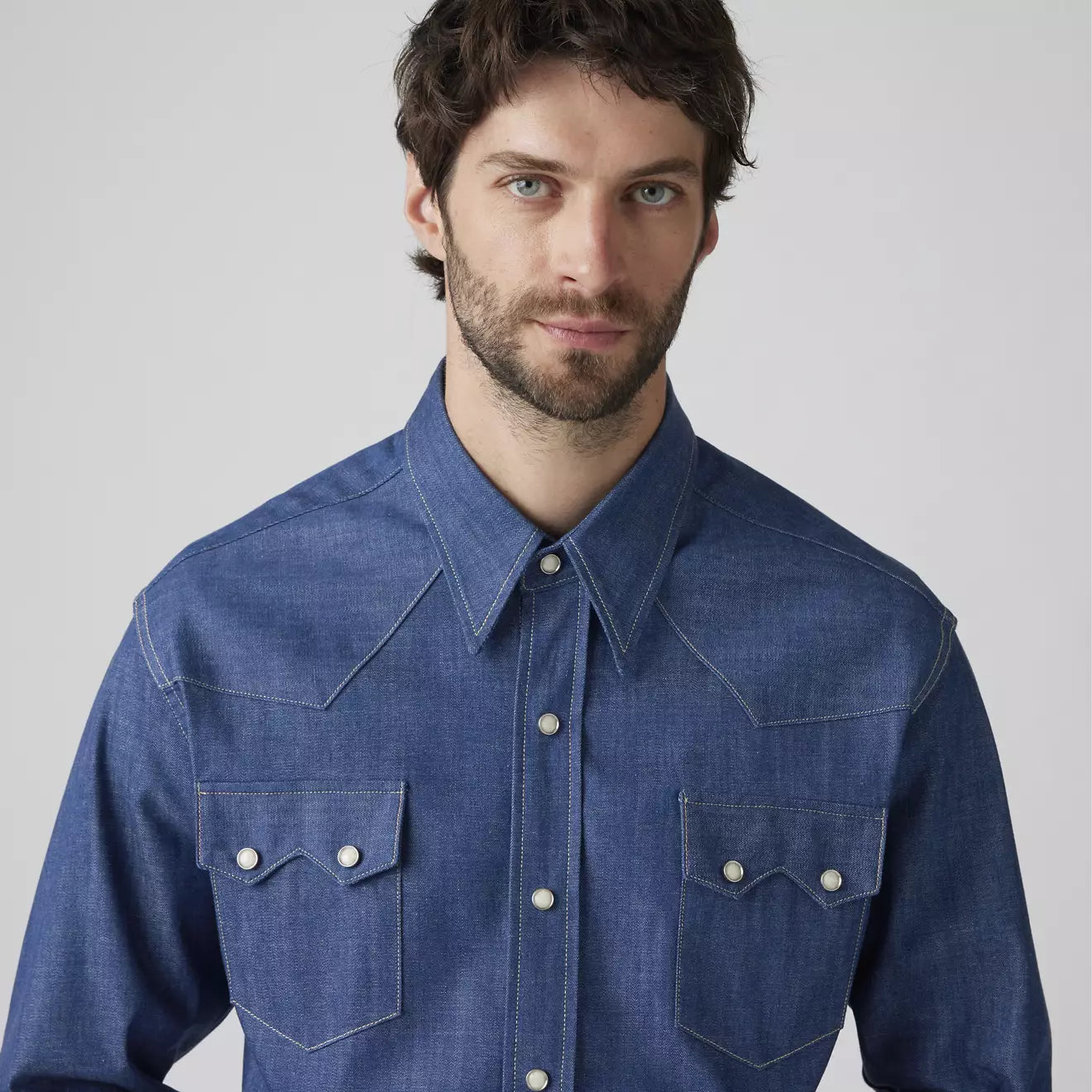 Levi's® Vintage Clothing 1955 Shorthorn Sawtooth 鋸齒襯衫 | 男裝  