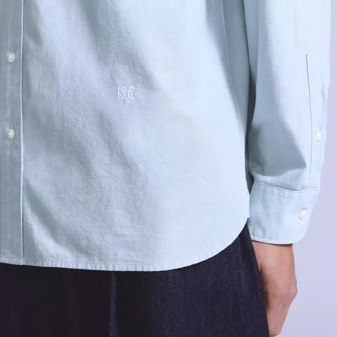 levi's® blue tab™ 寬鬆扣領恤衫 | 男裝 001LI0003XS- Blue – Levi's 香港