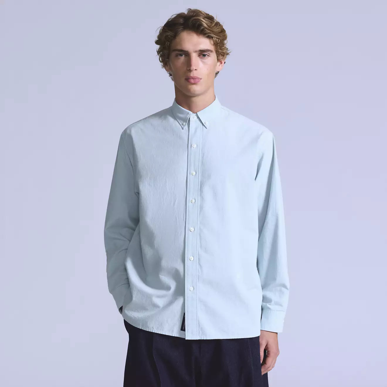 levi's® blue tab™ 寬鬆扣領恤衫 | 男裝 001LI0003XS- Blue – Levi's 香港