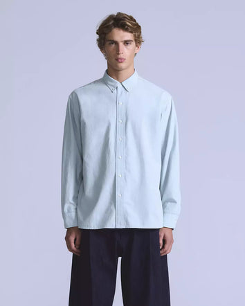 levi's® blue tab™ 寬鬆扣領恤衫 | 男裝 001LI0003XS- Blue  – Levi's 香港