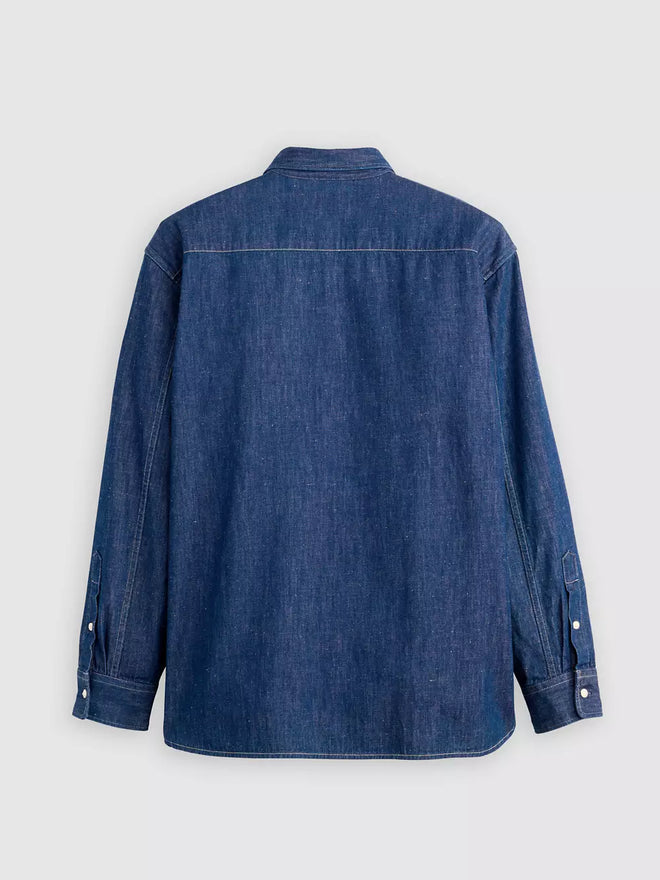 levi's® blue tab™ relaxed 牛仔鈕扣襯衫 | 男裝 001LI0004S- Blue  – Levi's 香港