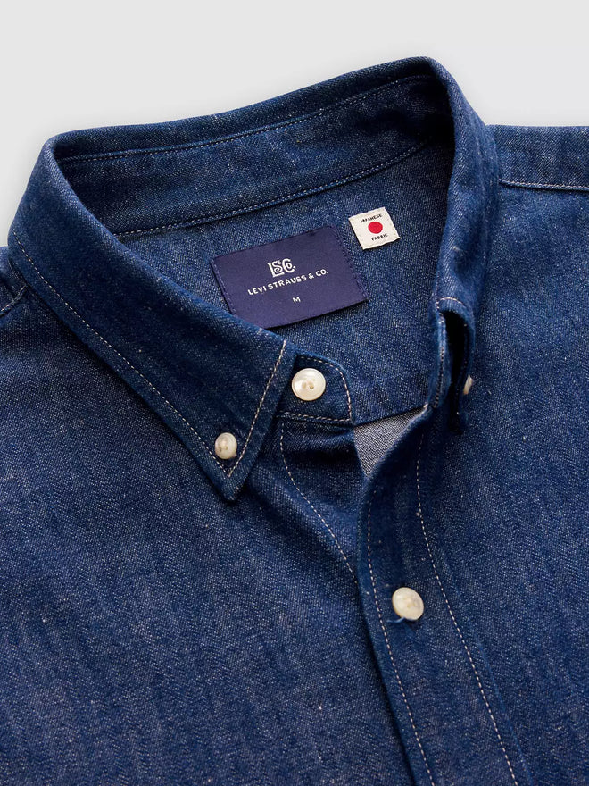 levi's® blue tab™ relaxed 牛仔鈕扣襯衫 | 男裝 001LI0004S- Blue  – Levi's 香港