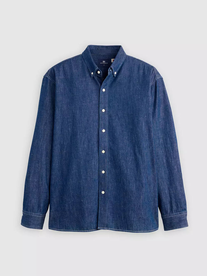 levi's® blue tab™ relaxed 牛仔鈕扣襯衫 | 男裝 001LI0004S- Blue  – Levi's 香港