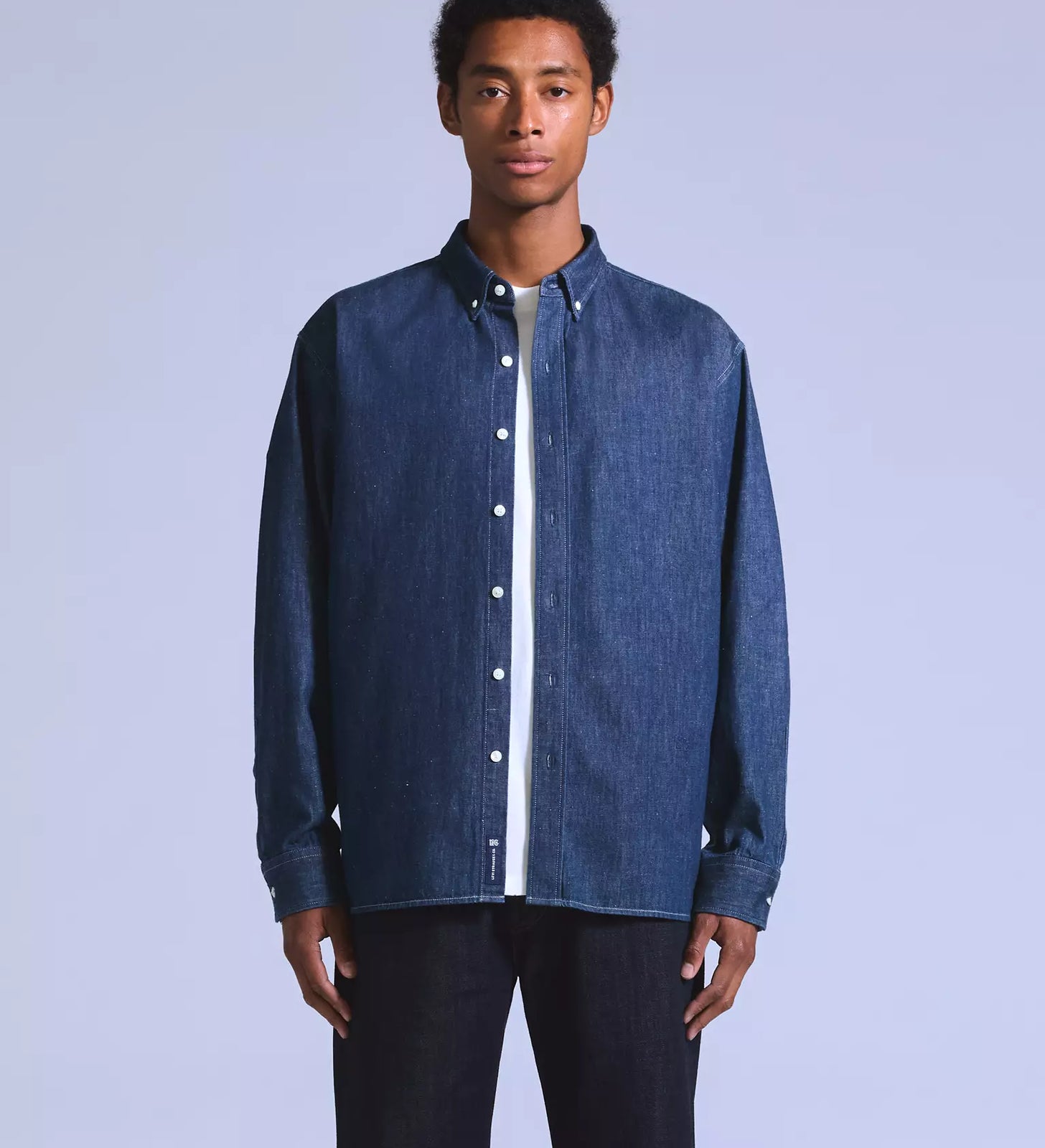 levi's® blue tab™ relaxed 牛仔鈕扣襯衫 | 男裝 001LI0004S- Blue – Levi's 香港