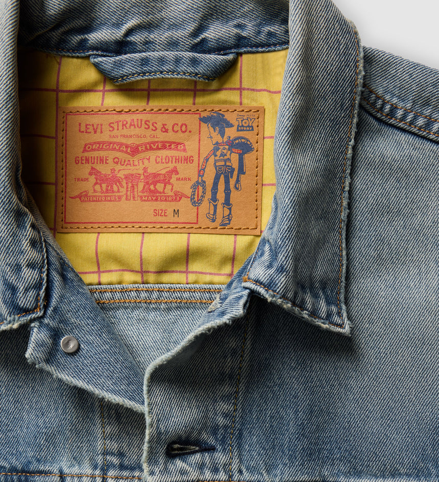 levi's® x toy story men's type iii trucker jacket 0034J0000XS- Medium Indigo – Levi's Hong Kong