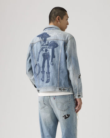 levi's® x toy story men's type iii trucker jacket 0034J0000XS- Medium Indigo  – Levi's Hong Kong