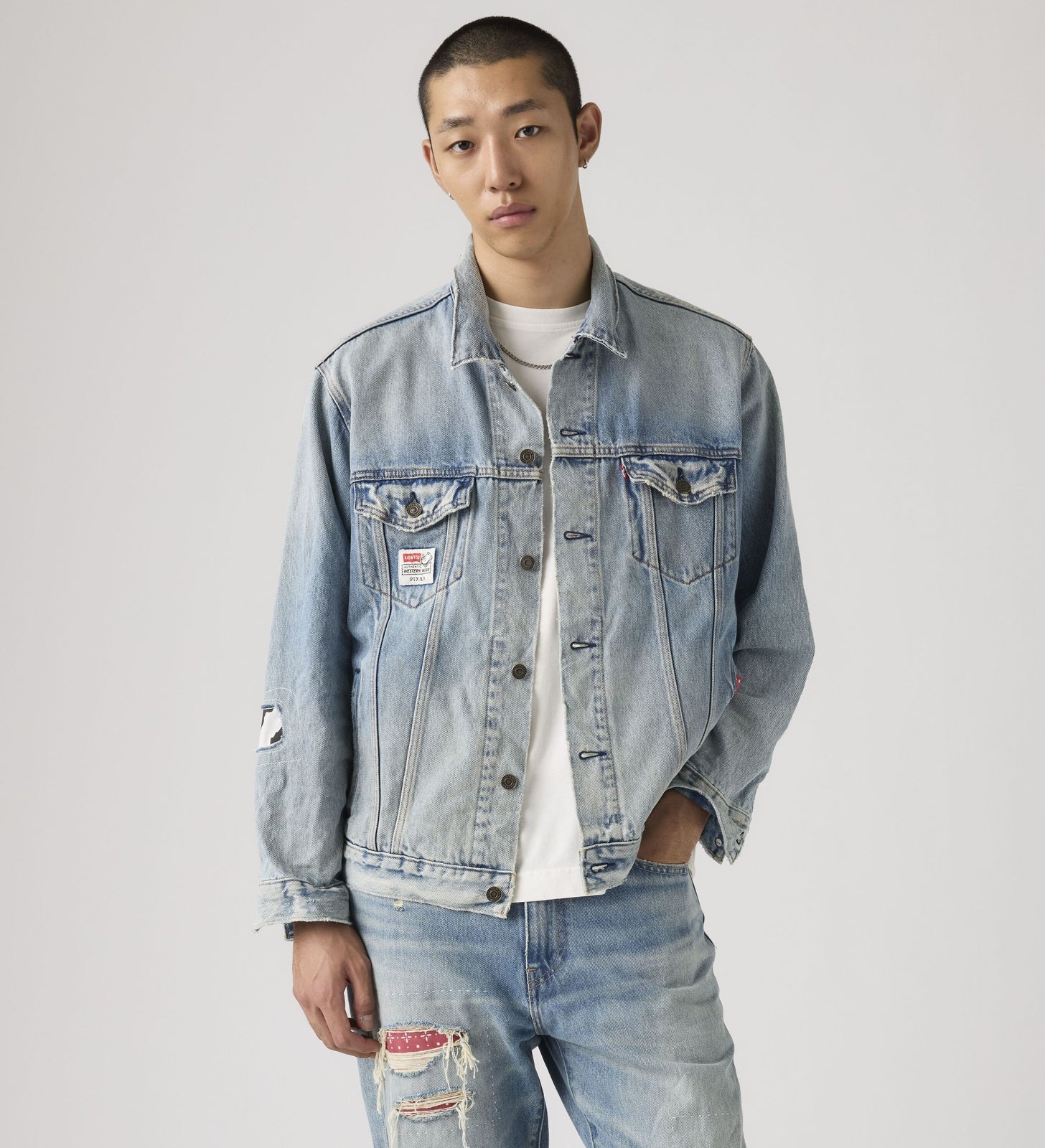 levi's® x toy story 男士 type iii trucker 牛仔外套 | 男裝 0034J0000M- Medium Indigo – Levi's 香港