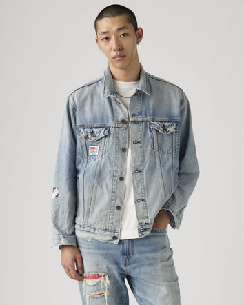 levi's® x toy story men's type iii trucker jacket 0034J0000XS- Medium Indigo  – Levi's Hong Kong
