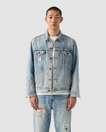 levi's® x toy story men's type iii trucker jacket 0034J0000XS- Medium Indigo  – Levi's Hong Kong