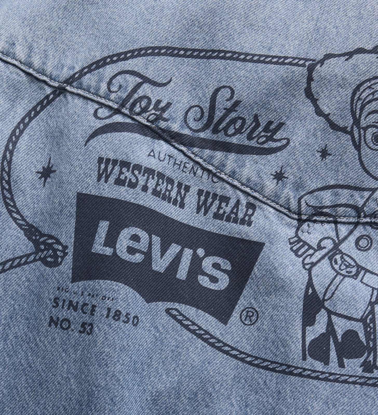 levi's® x toy story 男士西部圖案外套 | 男裝 0034P0000XS- Light Indigo – Levi's 香港