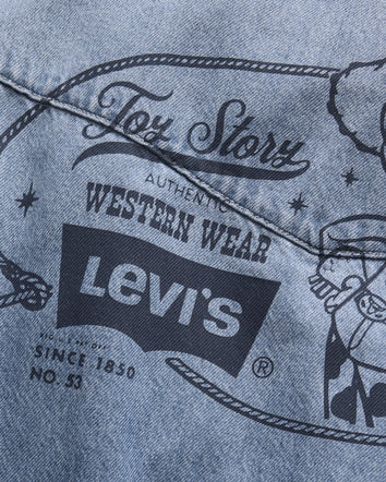 levi's® x toy story 男士西部圖案外套 | 男裝 0034P0000XS- Light Indigo  – Levi's 香港