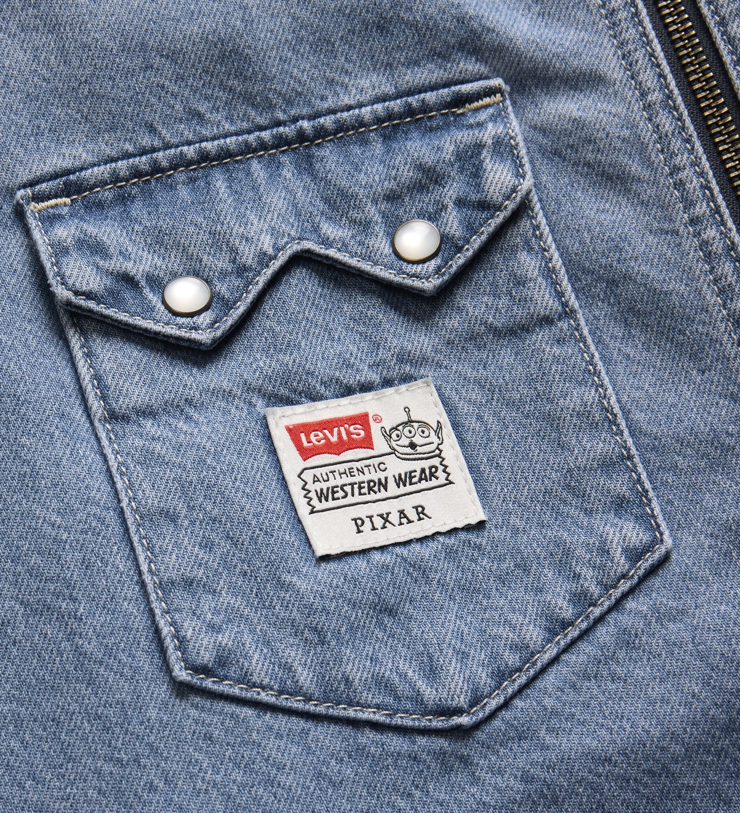 levi's® x toy story 男士西部圖案外套 | 男裝 0034P0000XS- Light Indigo – Levi's 香港