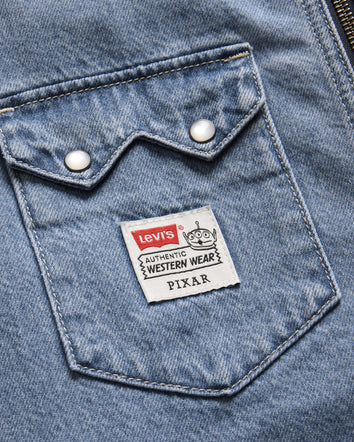 levi's® x toy story 男士西部圖案外套 | 男裝 0034P0000XS- Light Indigo  – Levi's 香港